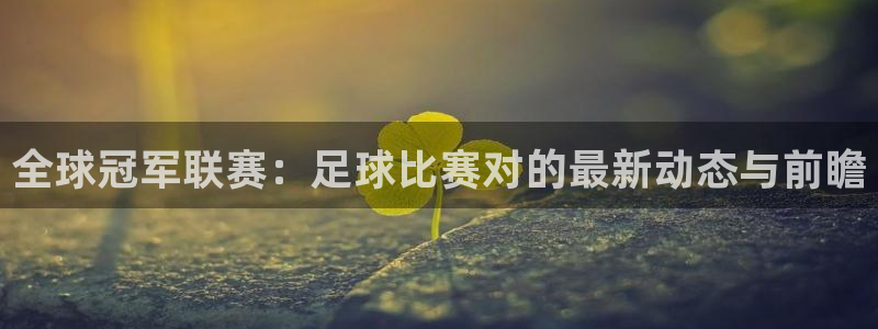 全球冠军联赛：足球比赛对的最新动态与前瞻